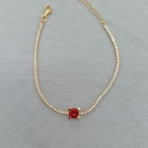 ruby mini 925 gümüş bileklik