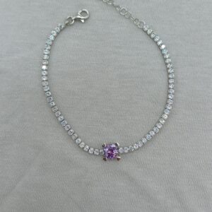 violet glow 925 gümüş bileklik