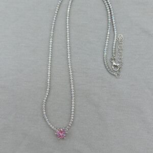 pink shine 925 gümüş kolye