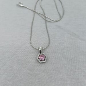 violet star 925 gümüş kolye